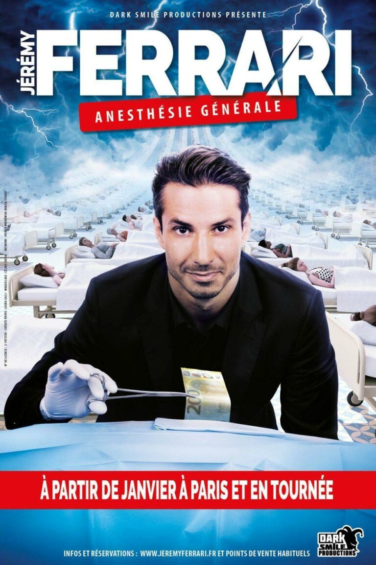 Création de l'affiche de Jérémy Ferrari pour Anesthésie Générale